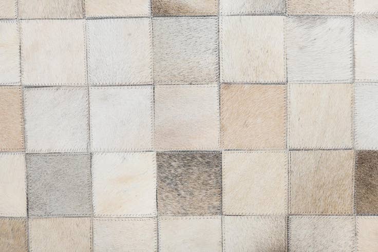 Detail image of 5' x 8' Cowhide Leather Rug