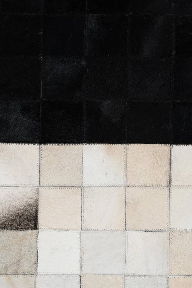 Detail image of 5' x 8' Cowhide Leather Rug