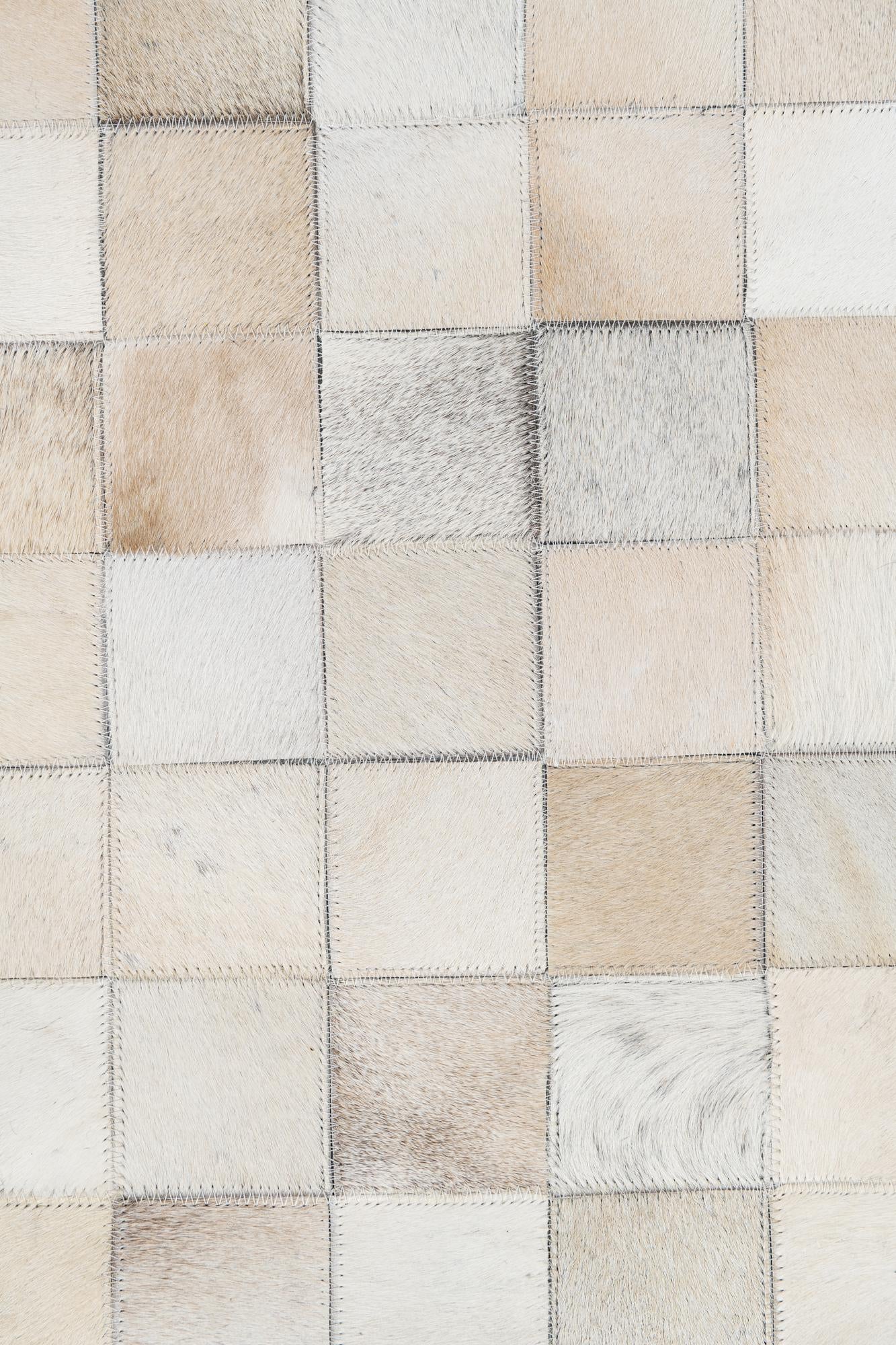 5' x 8' Cowhide Leather Rug