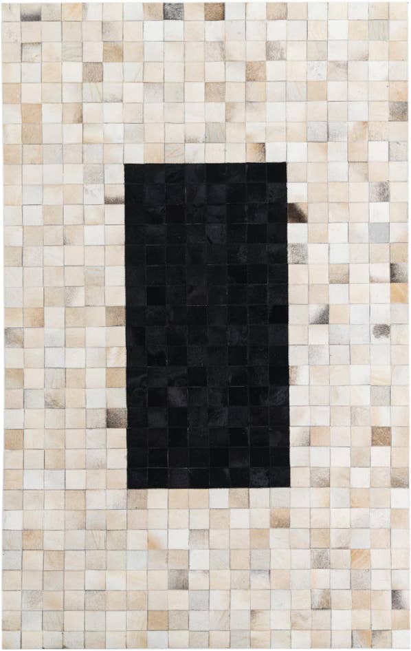 Detail image of 5' x 8' Cowhide Leather Rug