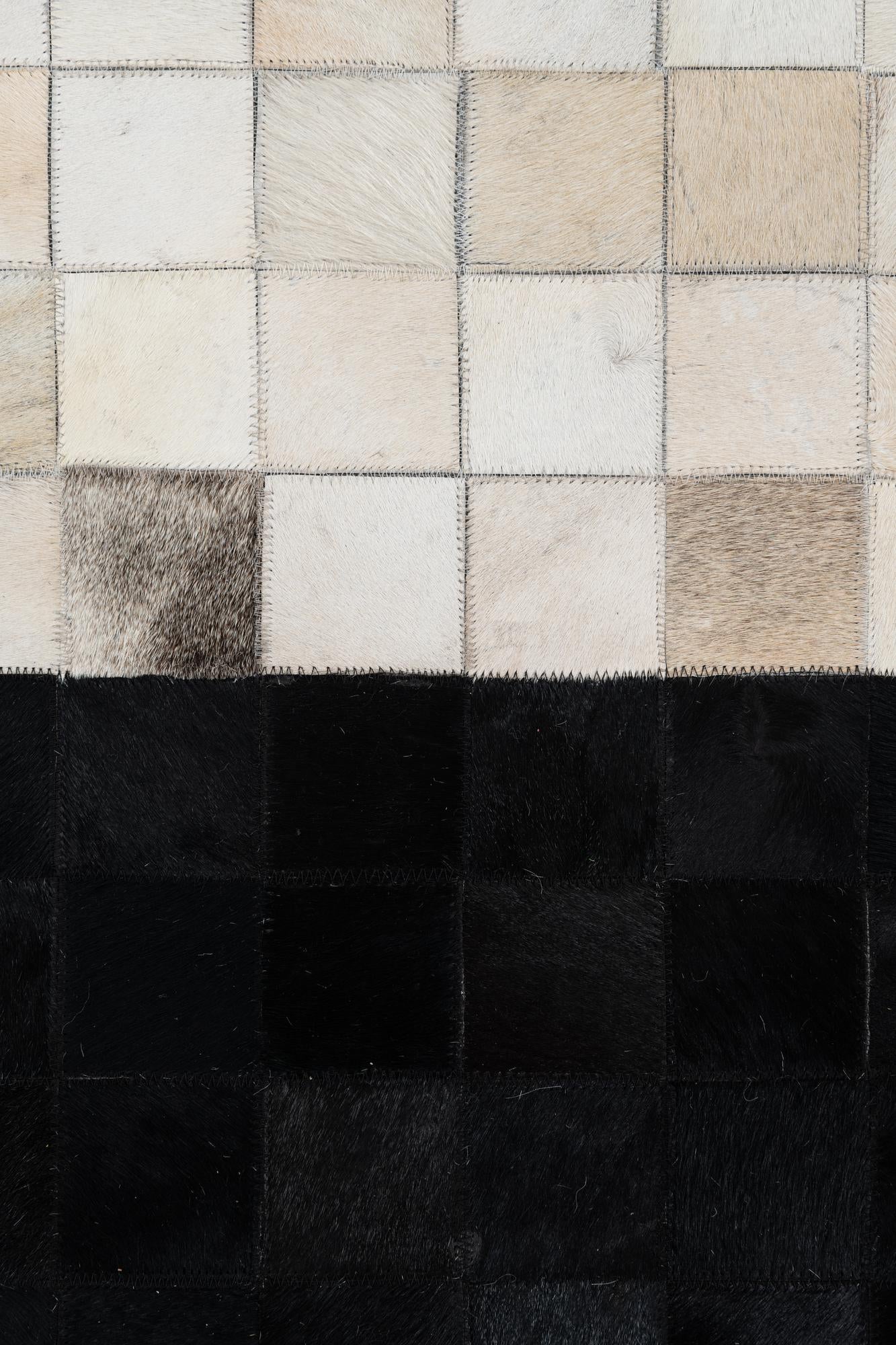 5' x 8' Cowhide Leather Rug
