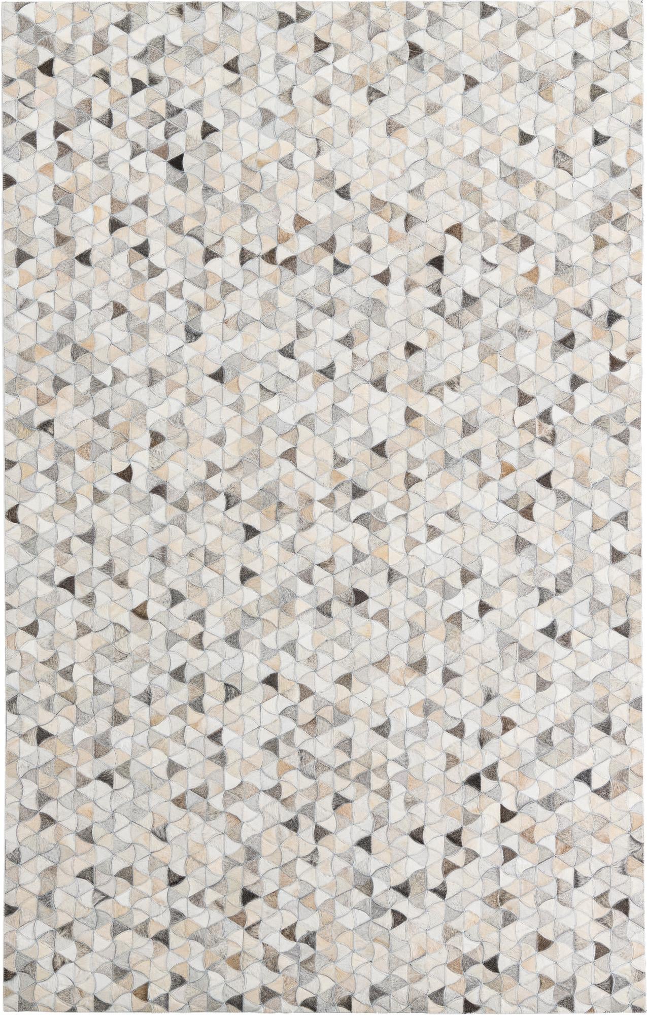 5' x 7' 10 Cowhide Leather Rug