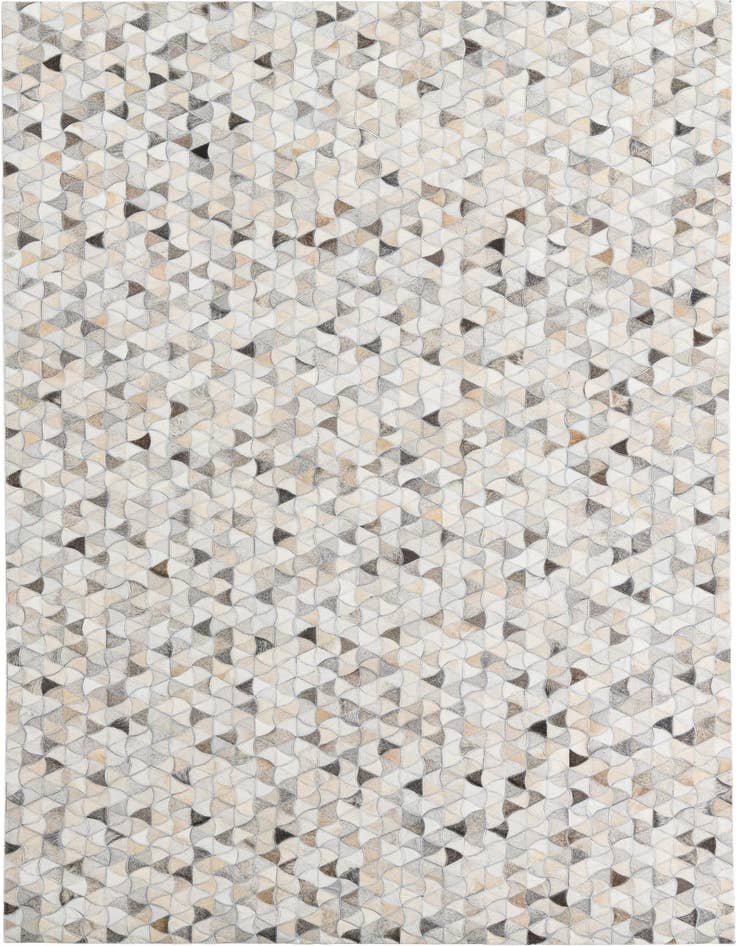 Detail image of 5' x 7' 10 Cowhide Leather Rug