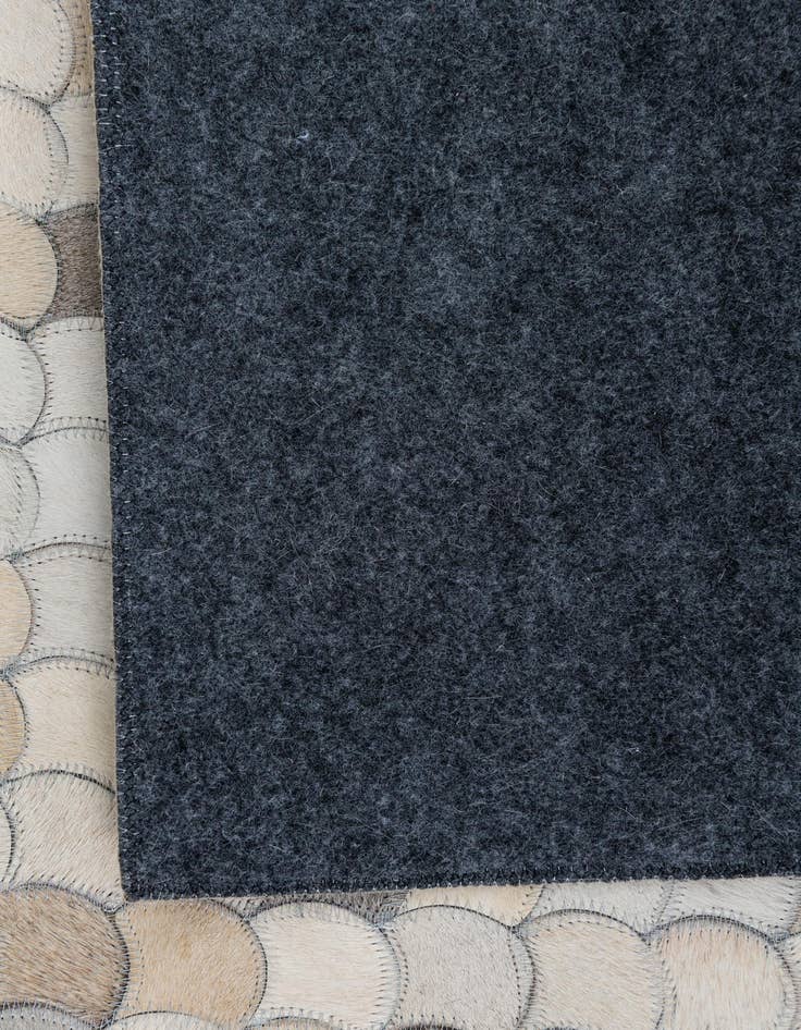 Detail image of 5' 4 x 8' Cowhide Leather Rug