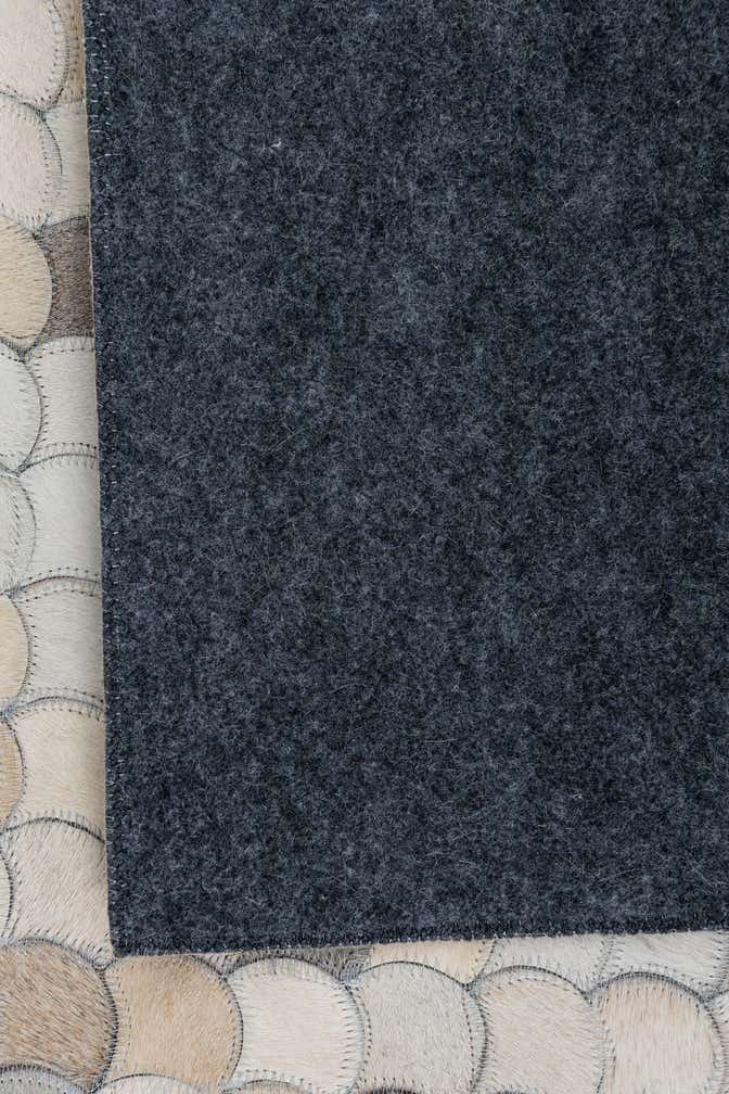 5' 4 x 8' Cowhide Leather Rug