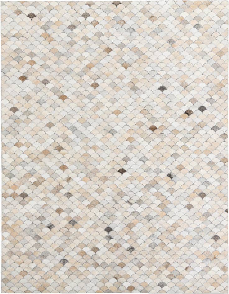 Detail image of 5' 4 x 8' Cowhide Leather Rug