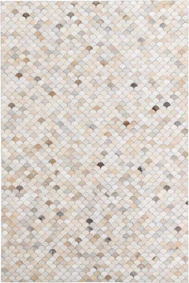 Detail image of 5' 4 x 8' Cowhide Leather Rug
