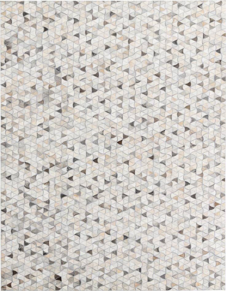 Detail image of 5' 2 x 8' 1 Cowhide Leather Rug