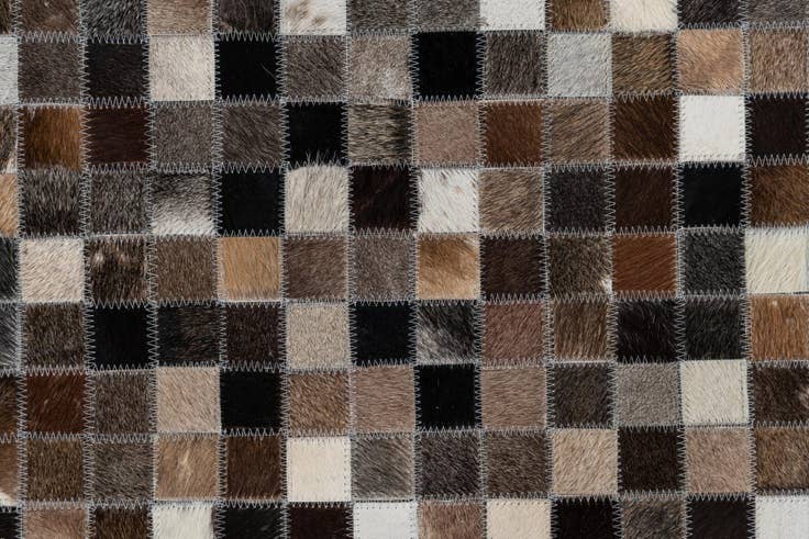 Detail image of 5' x 8' Cowhide Leather Rug