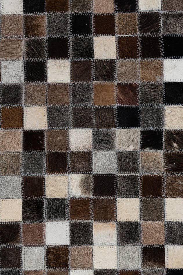 Detail image of 5' x 8' Cowhide Leather Rug