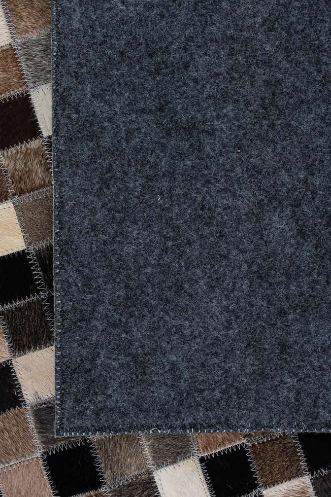 5' x 8' Cowhide Leather Rug