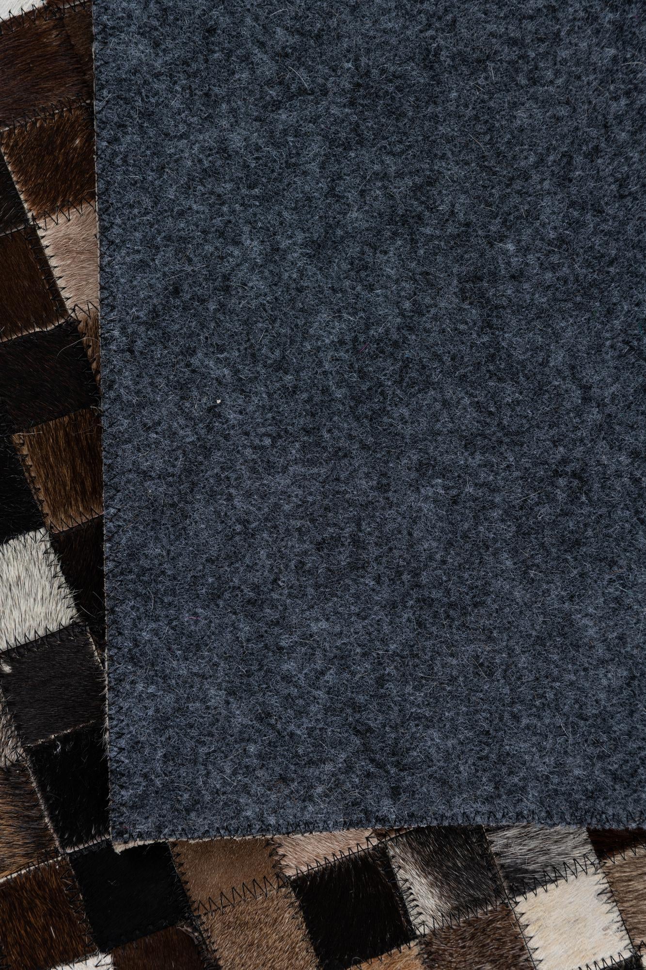 5' x 7' 9 Cowhide Leather Rug