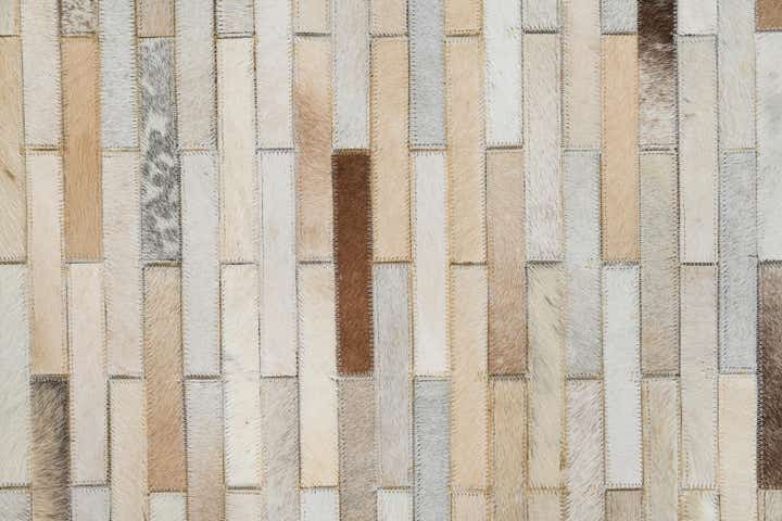 5' x 8' Cowhide Leather Rug