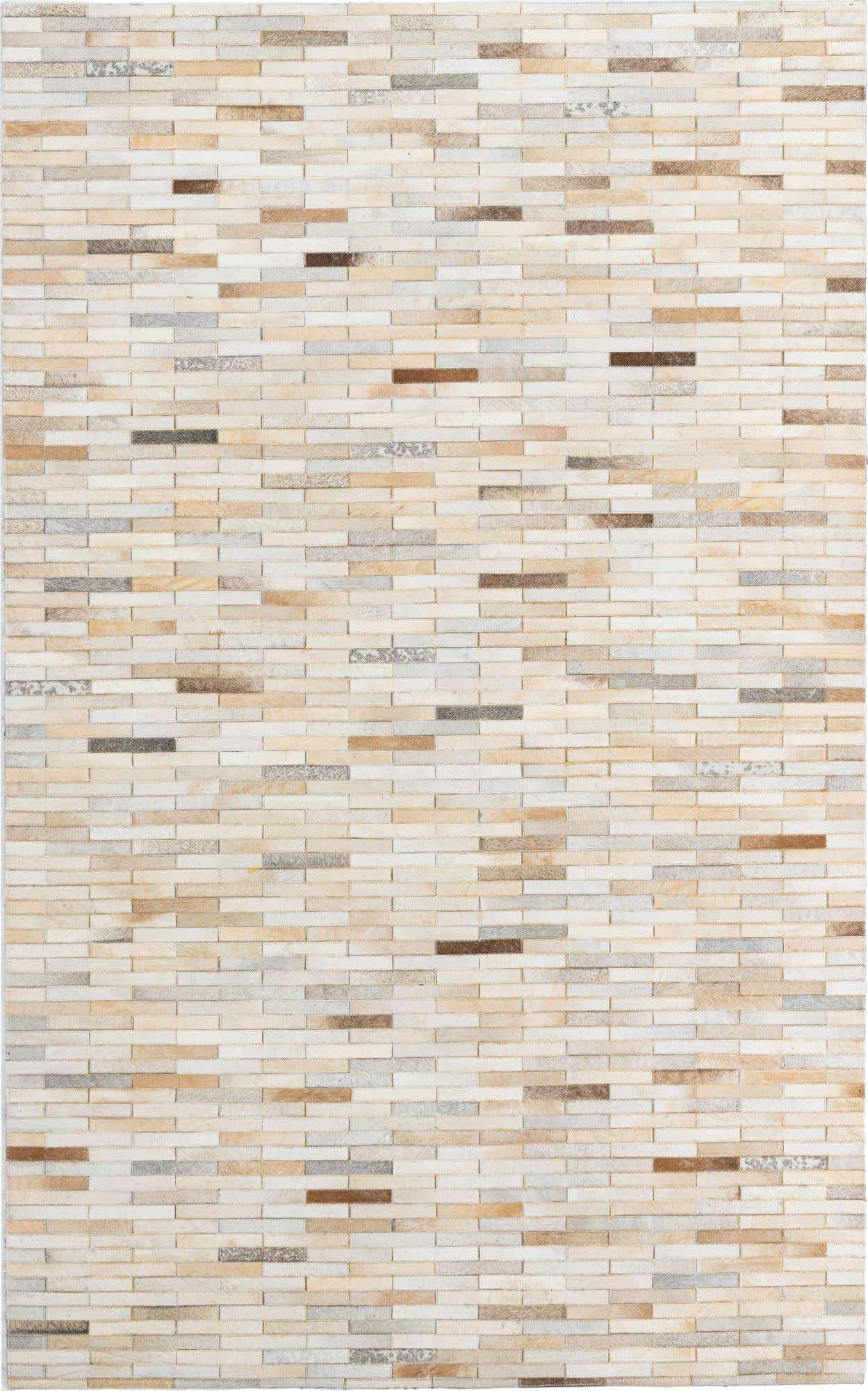 5' x 8' Cowhide Leather Rug