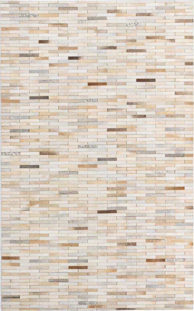 5' x 8' Cowhide Leather Rug