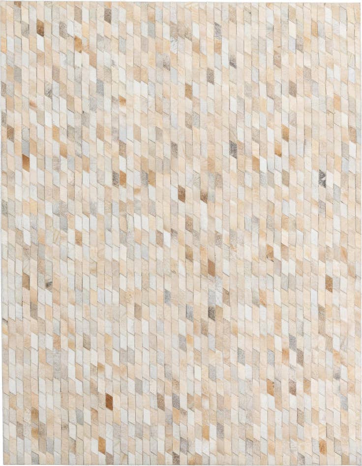 Detail image of 5' 1 x 8' 1 Cowhide Leather Rug