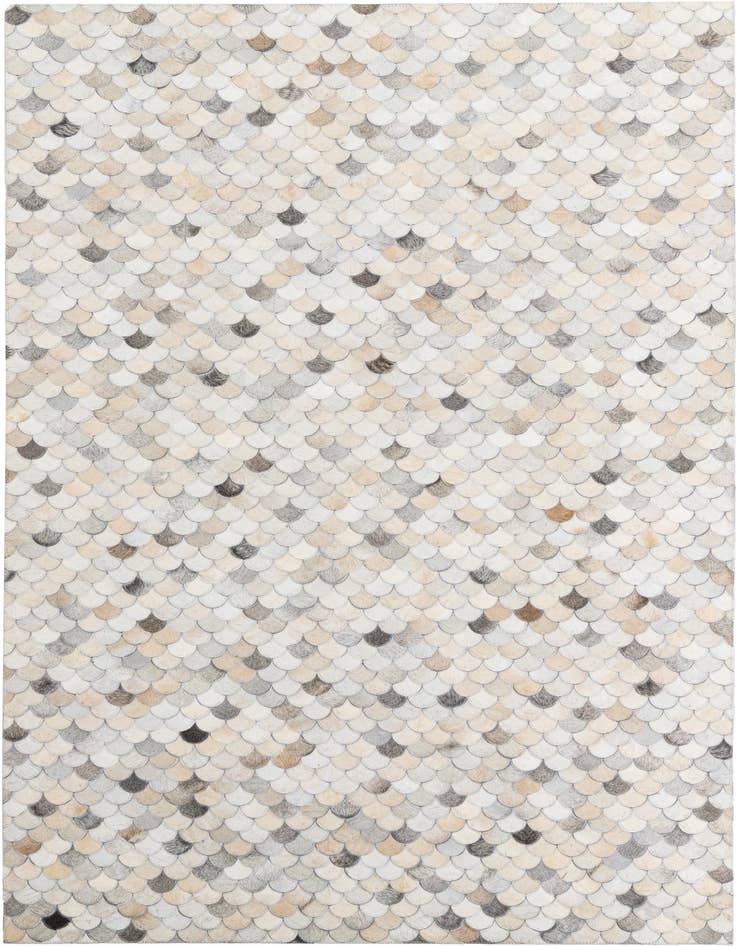 Detail image of 5' 1 x 8' Cowhide Leather Rug