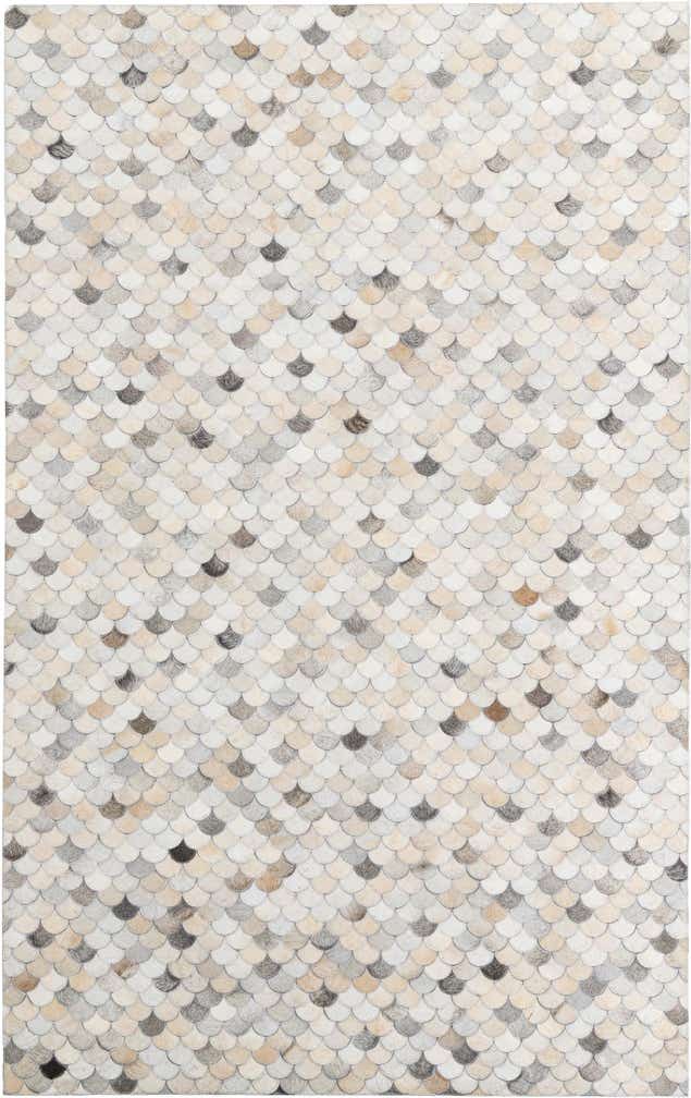 5' 1 x 8' Cowhide Leather Rug