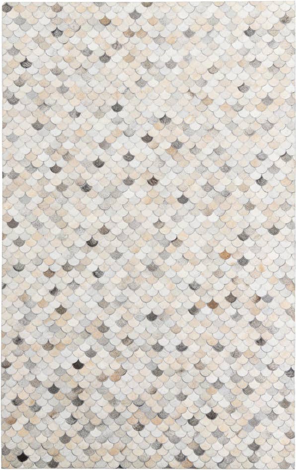 Detail image of 5' 1 x 8' Cowhide Leather Rug