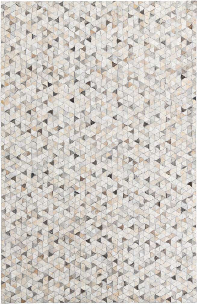 5' 2 x 8' Cowhide Leather Rug