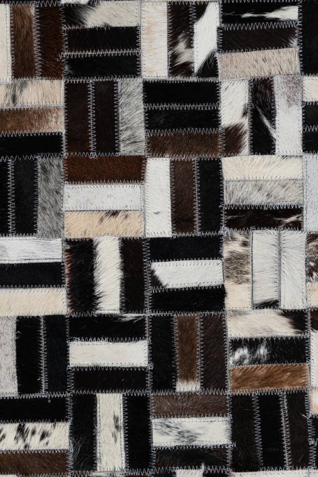 Detail image of 5' x 8' Cowhide Leather Rug