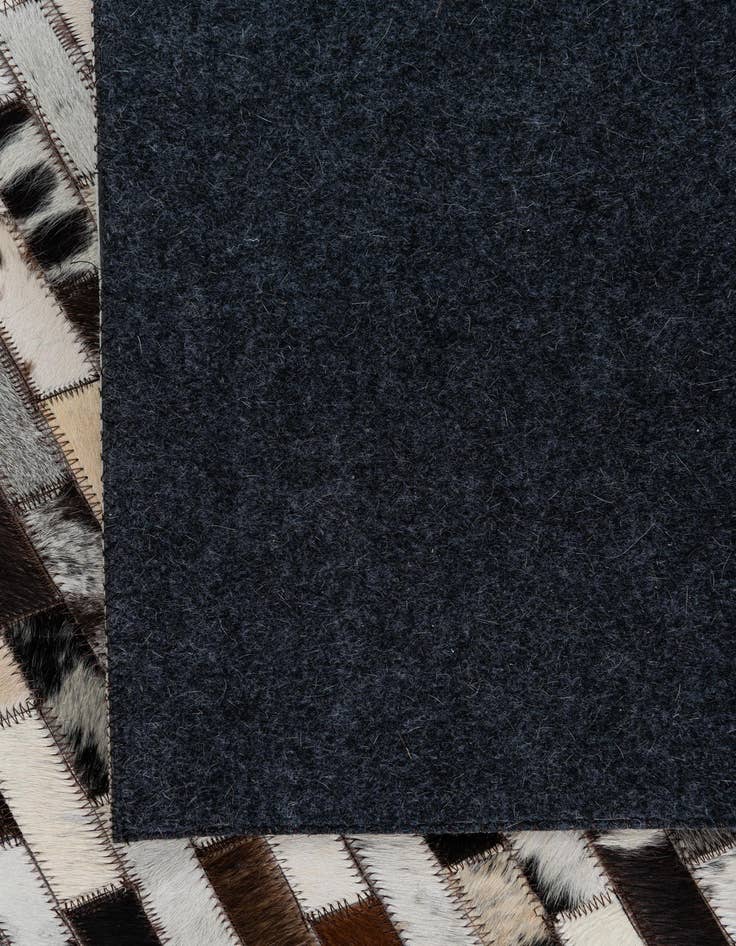 Detail image of 5' x 7' 10 Cowhide Leather Rug