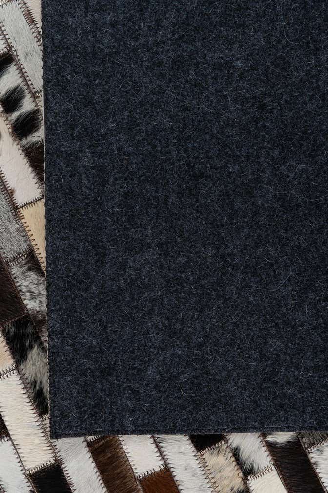 5' x 7' 10 Cowhide Leather Rug