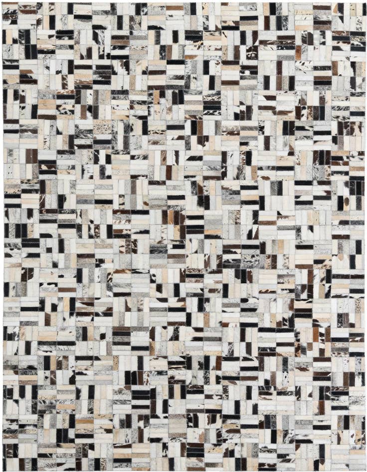 Detail image of 5' x 7' 9 Cowhide Leather Rug
