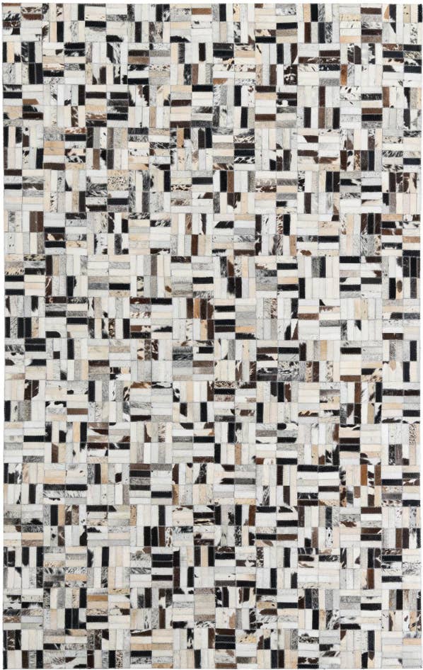 Detail image of 5' x 7' 9 Cowhide Leather Rug
