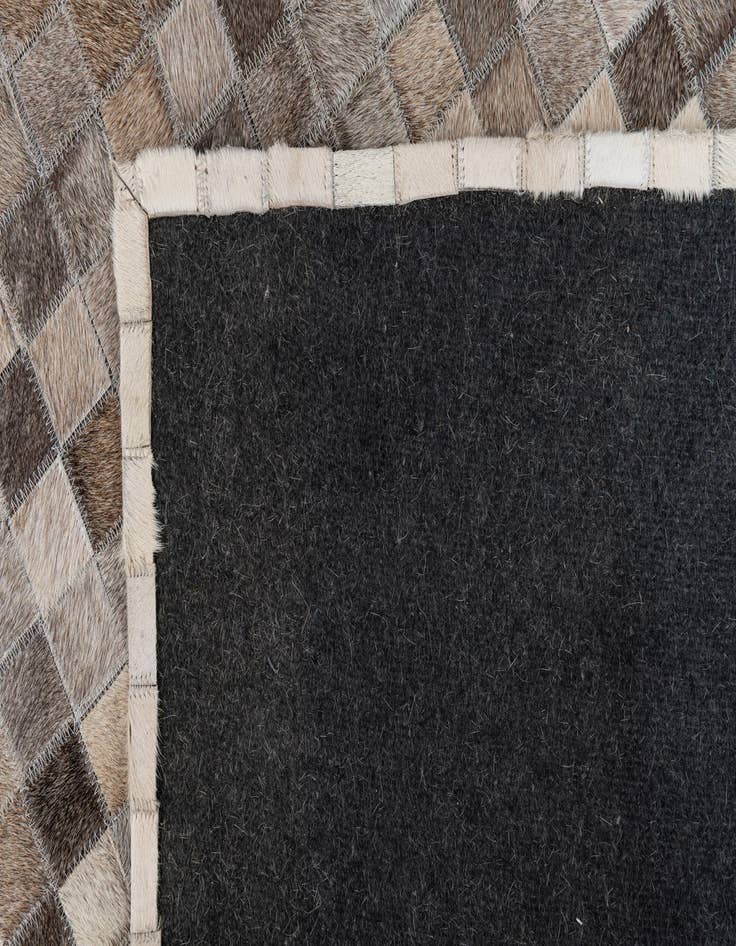 Detail image of 5' 3 x 7' 8 Cowhide Leather Rug