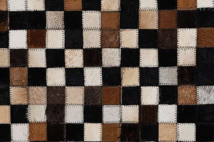5' x 8' Cowhide Leather Rug