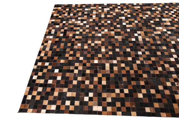 Detail image of 5' 1 x 7' 10 Cowhide Leather Rug