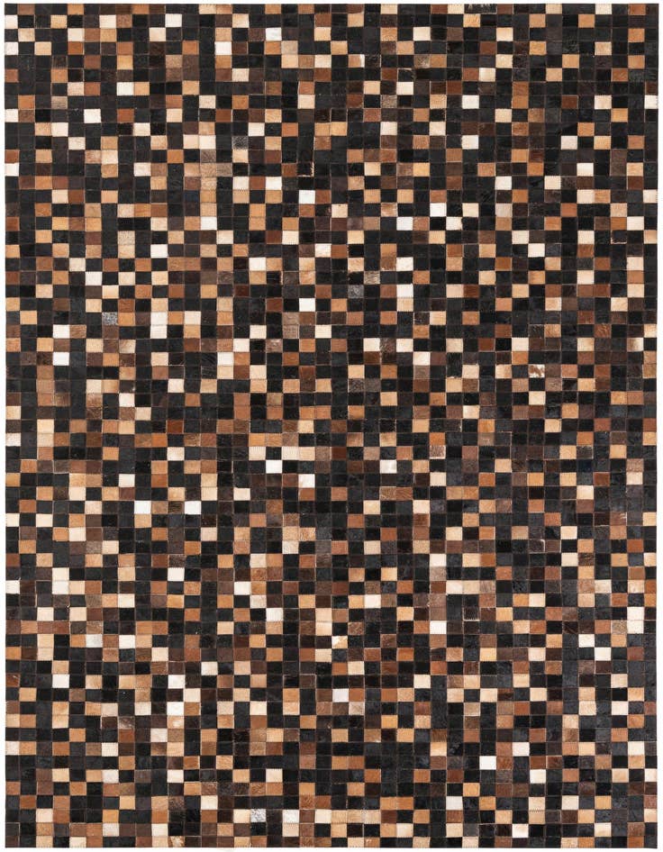 Detail image of 5' 1 x 7' 10 Cowhide Leather Rug