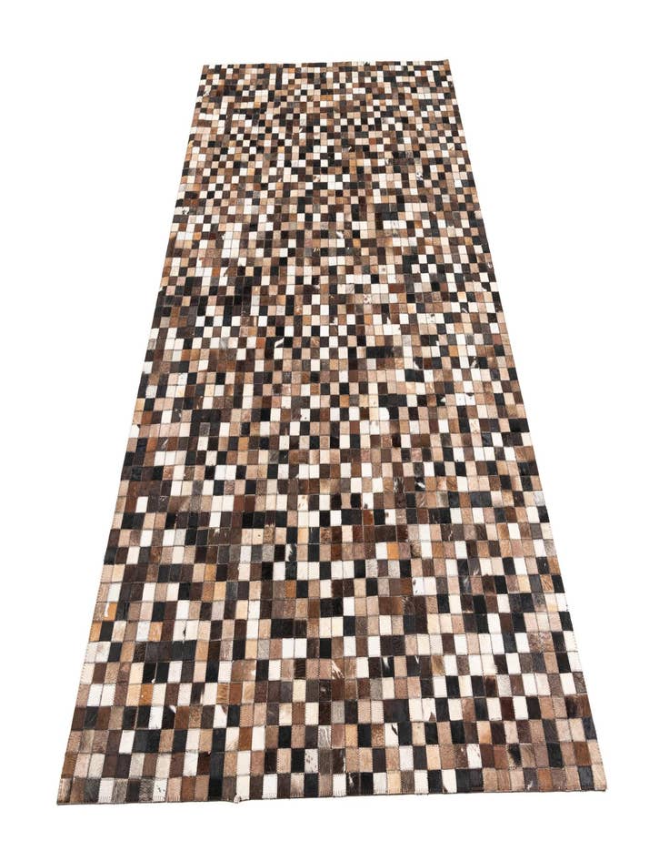 Detail image of 5' 1 x 8' Cowhide Leather Rug