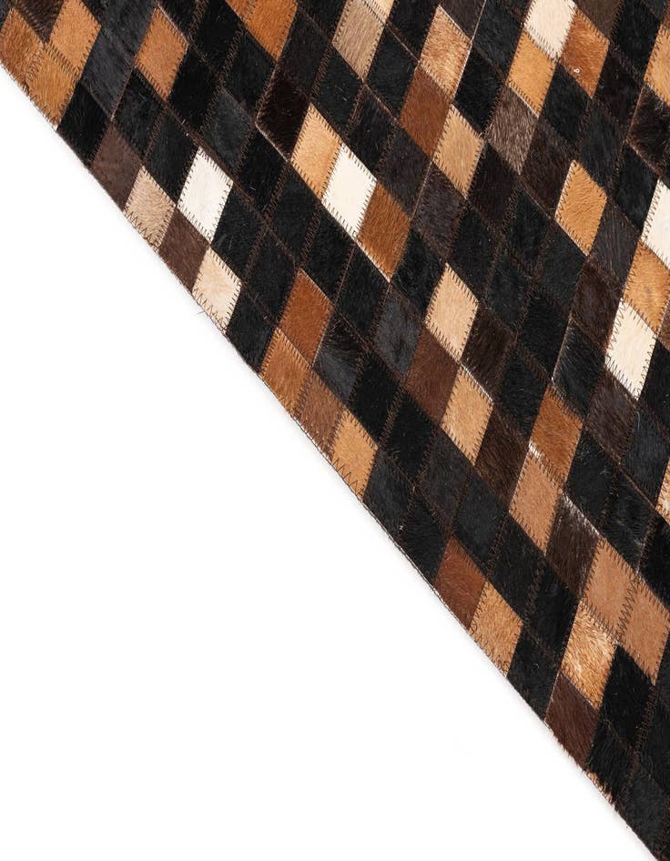 Detail image of 5' x 8' Cowhide Leather Rug