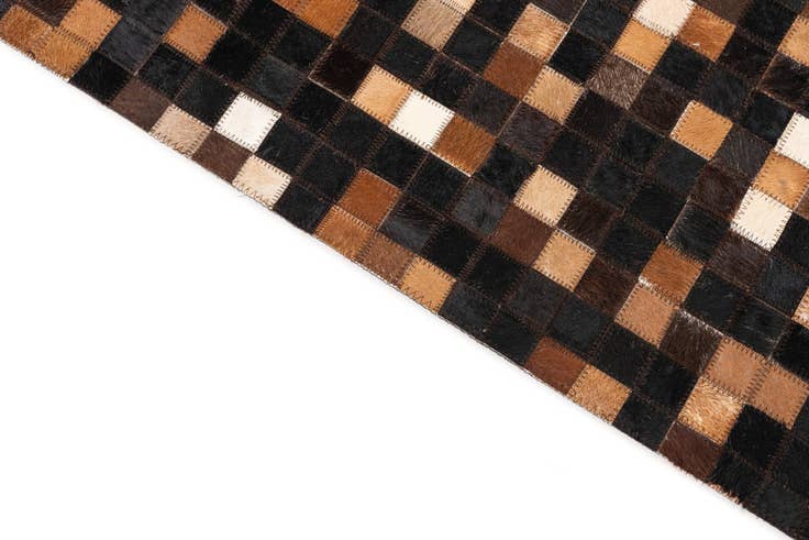 Detailansicht von 150cm x 245cm Cowhide Leather Teppich