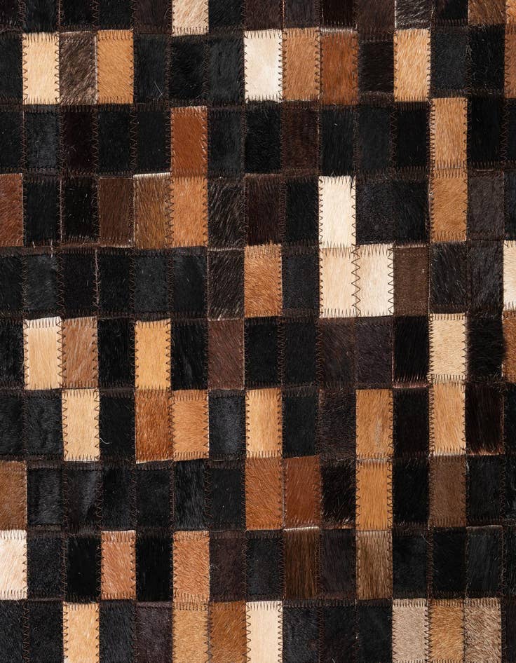 Detail image of 5' x 8' Cowhide Leather Rug