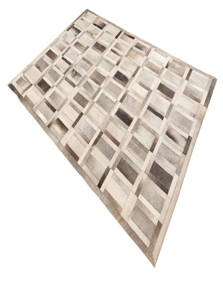 Detail image of 5' 4 x 7' 8 Cowhide Leather Rug