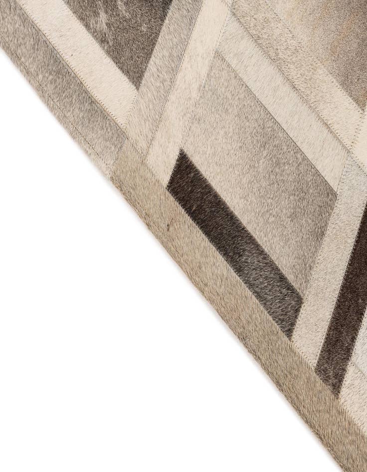 Detail image of 5' 4 x 7' 8 Cowhide Leather Rug