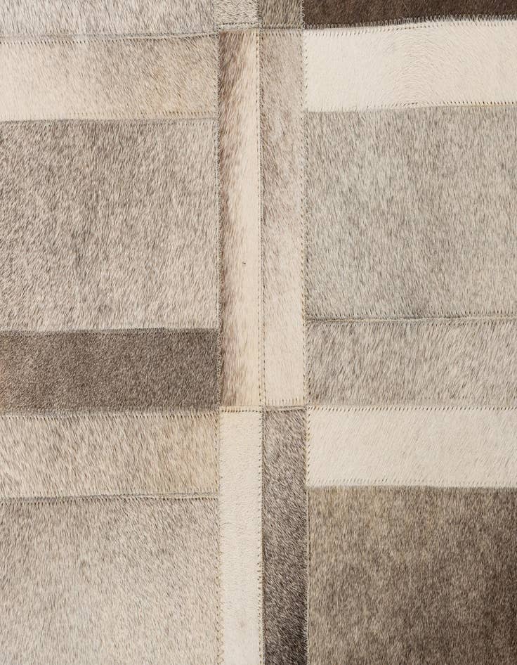 Detail image of 5' 4 x 7' 8 Cowhide Leather Rug