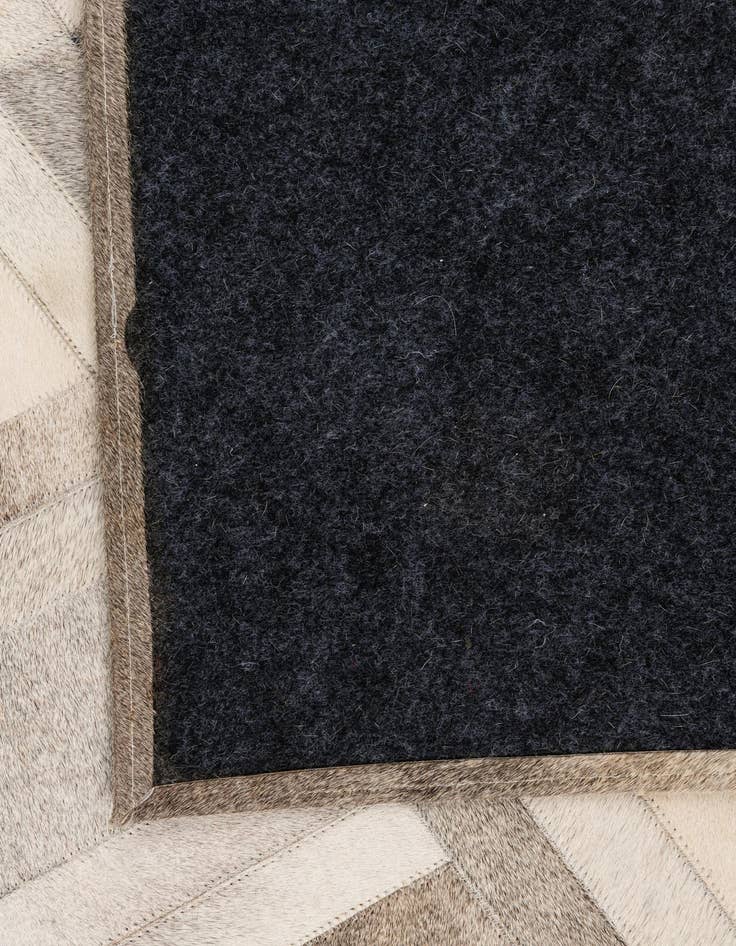 Detail image of 5' 4 x 7' 8 Cowhide Leather Rug