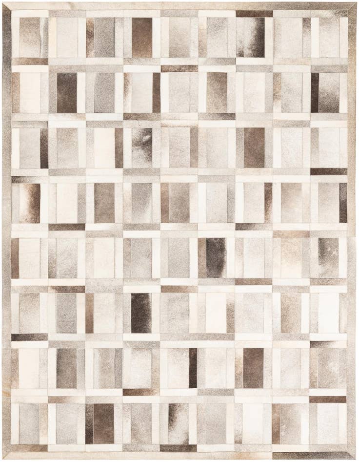 Detail image of 5' 4 x 7' 8 Cowhide Leather Rug