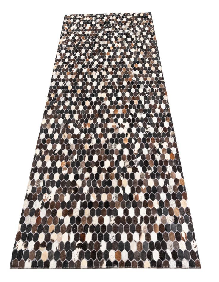 Detail image of 5' 2 x 8' Cowhide Leather Rug