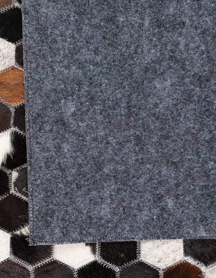 Detail image of 5' 2 x 8' Cowhide Leather Rug