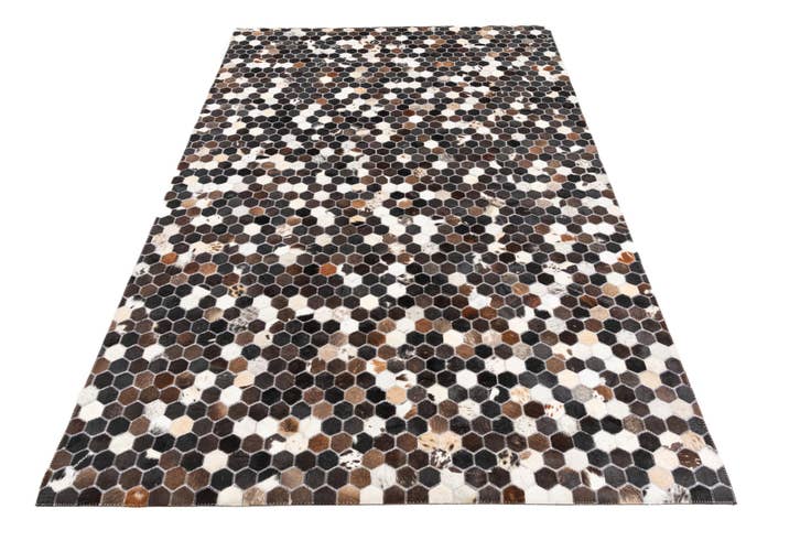 Detail image of 5' 1 x 7' 9 Cowhide Leather Rug