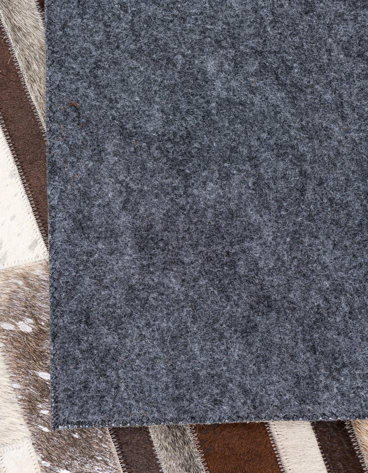 Detail image of 5' 1 x 8' Cowhide Leather Rug