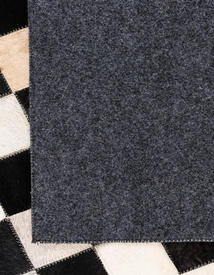 Detail image of 5' x 7' 10 Cowhide Leather Rug