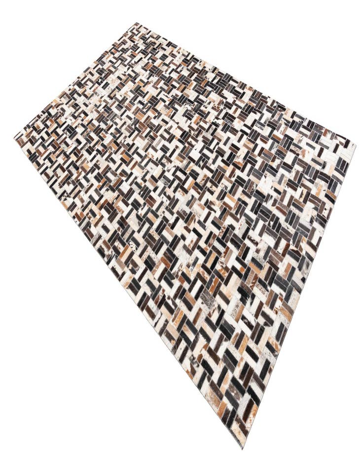 Detail image of 5' x 8' Cowhide Leather Rug
