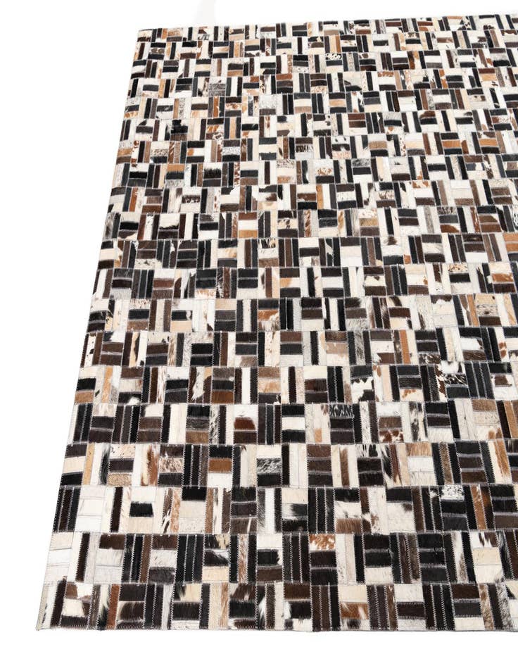 Detail image of 5' x 8' Cowhide Leather Rug