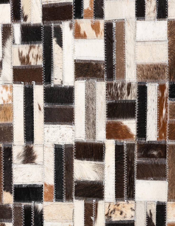 Detail image of 5' x 8' Cowhide Leather Rug